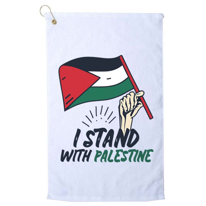 I Stand With Palestine For Their Freedom Free Palestine Golf Towel