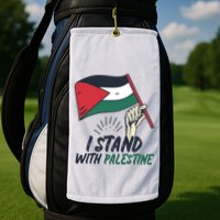 I Stand With Palestine For Their Freedom Free Palestine Golf Towel