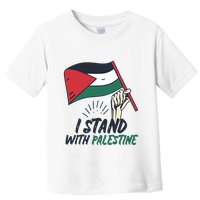 I Stand With Palestine For Their Freedom Free Palestine Toddler T-Shirt