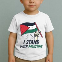 I Stand With Palestine For Their Freedom Free Palestine Toddler T-Shirt
