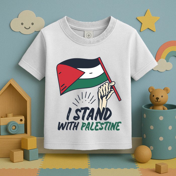 I Stand With Palestine For Their Freedom Free Palestine Toddler T-Shirt