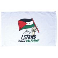 I Stand With Palestine For Their Freedom Free Palestine Microfiber Hand Towel