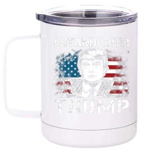 I Stand With Trump Pro Trump Supporter Free Trump 12 oz Stainless Steel Tumbler Cup