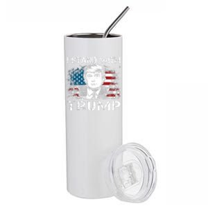 I Stand With Trump Pro Trump Supporter Free Trump Stainless Steel Tumbler