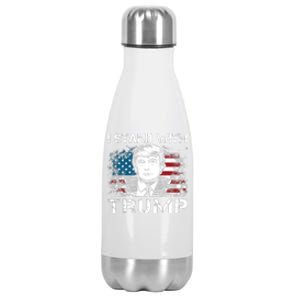 I Stand With Trump Pro Trump Supporter Free Trump Stainless Steel Insulated Water Bottle