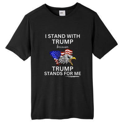 I Stand With Trump Tall Fusion ChromaSoft Performance T-Shirt