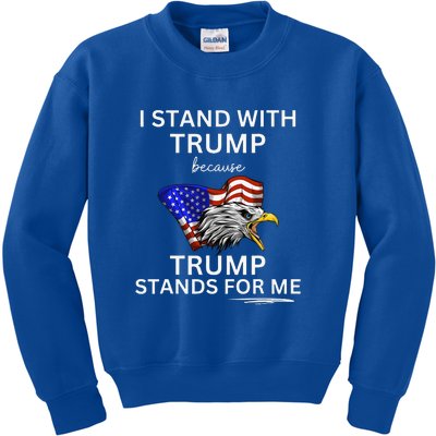 I Stand With Trump Kids Sweatshirt