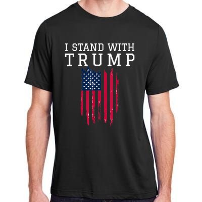 I Stand With Trump Pro Trump Supporter Adult ChromaSoft Performance T-Shirt