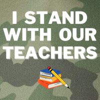 I Stand With Our Teachers & Stand Against Book Banning Legacy Tie Dye Trucker Hat