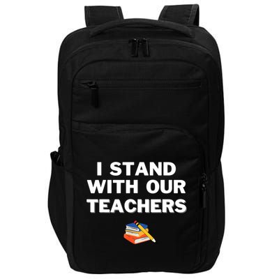 I Stand With Our Teachers & Stand Against Book Banning Impact Tech Backpack