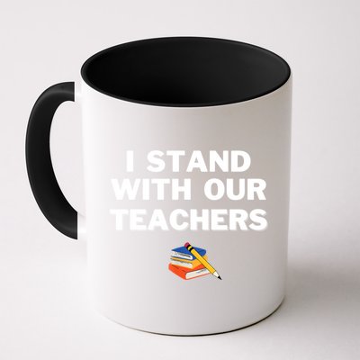 I Stand With Our Teachers & Stand Against Book Banning Mug
