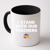 I Stand With Our Teachers & Stand Against Book Banning Mug