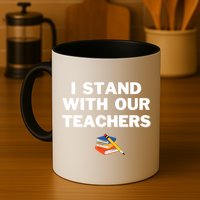 I Stand With Our Teachers & Stand Against Book Banning Mug