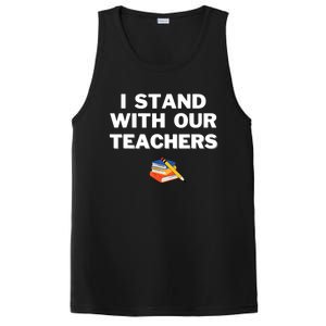 I Stand With Our Teachers & Stand Against Book Banning PosiCharge Competitor Tank