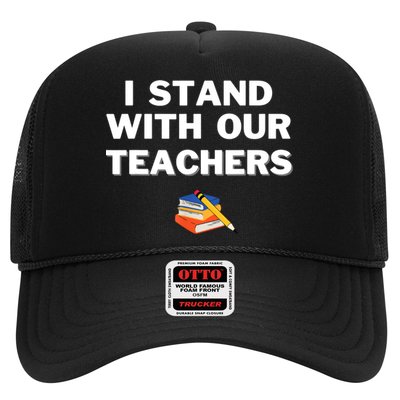I Stand With Our Teachers & Stand Against Book Banning Trucker Hat