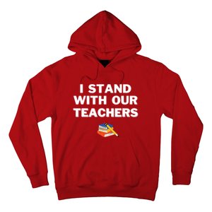 I Stand With Our Teachers & Stand Against Book Banning Hoodie