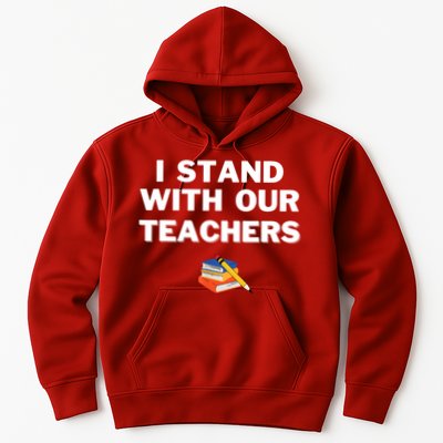 I Stand With Our Teachers & Stand Against Book Banning Hoodie