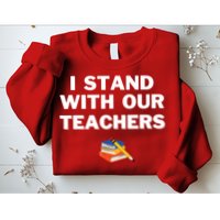 I Stand With Our Teachers & Stand Against Book Banning Sweatshirt
