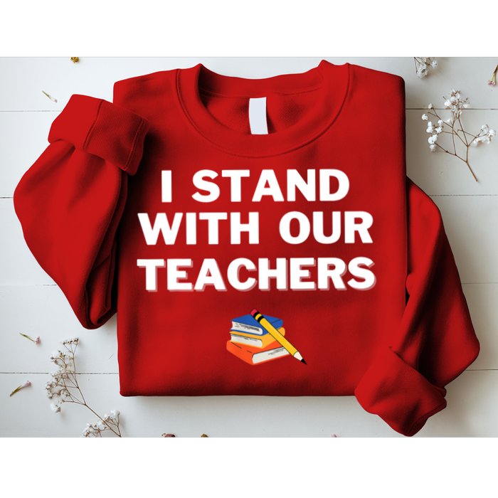 I Stand With Our Teachers & Stand Against Book Banning Sweatshirt