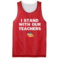 I Stand With Our Teachers & Stand Against Book Banning Mesh Reversible Basketball Jersey Tank