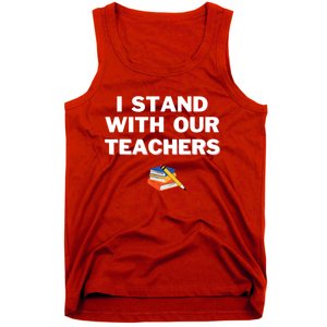 I Stand With Our Teachers & Stand Against Book Banning Tank Top