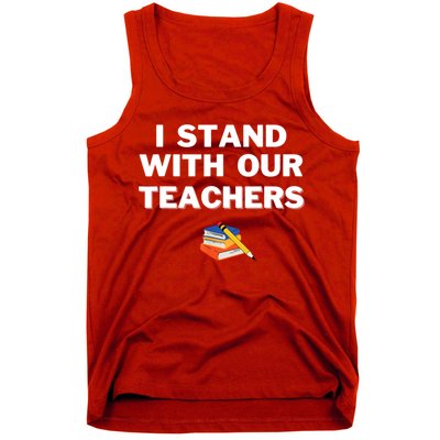 I Stand With Our Teachers & Stand Against Book Banning Tank Top
