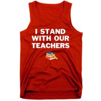 I Stand With Our Teachers & Stand Against Book Banning Tank Top