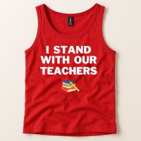 I Stand With Our Teachers & Stand Against Book Banning Tank Top