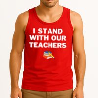 I Stand With Our Teachers & Stand Against Book Banning Tank Top