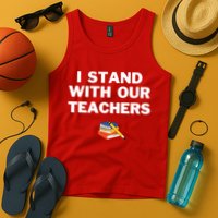 I Stand With Our Teachers & Stand Against Book Banning Tank Top
