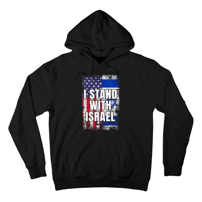 I Stand With Israel USA Israeli Flag Hoodie