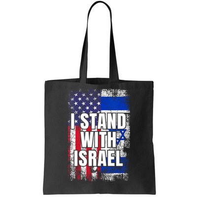 I Stand With Israel USA Israeli Flag Tote Bag