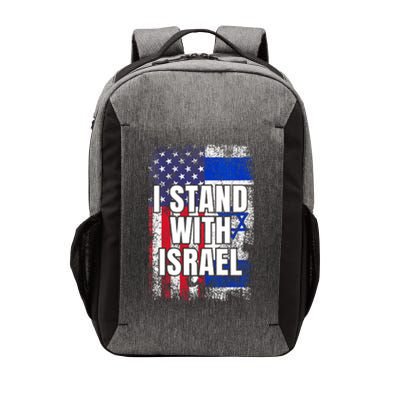 I Stand With Israel USA Israeli Flag Vector Backpack