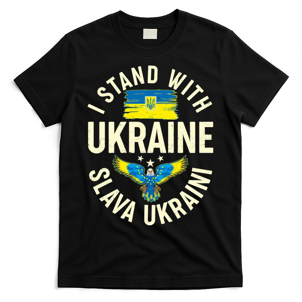 I Stand With Ukraine Slava Ukraini T-Shirt