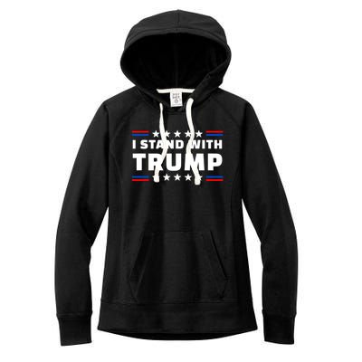 I Stand With Trump Pro Trump Supporter Free Trump Women's Fleece Hoodie