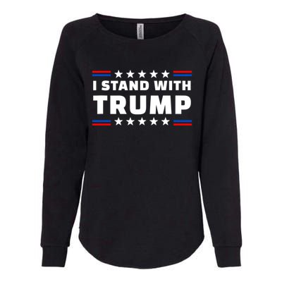 I Stand With Trump Pro Trump Supporter Free Trump Womens California Wash Sweatshirt