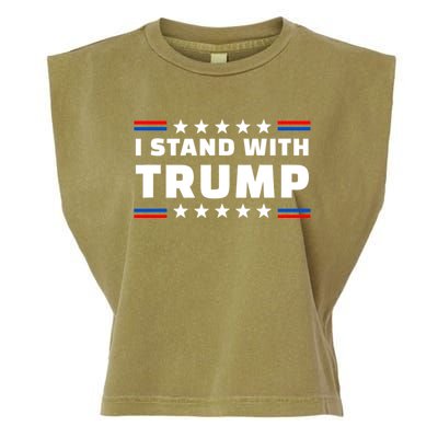 I Stand With Trump Pro Trump Supporter Free Trump Garment-Dyed Women's Muscle Tee