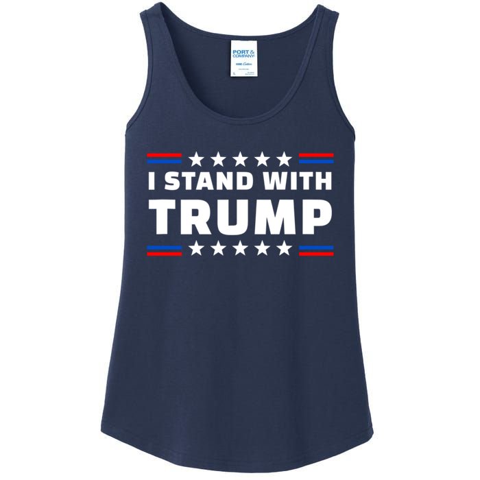 I Stand With Trump Pro Trump Supporter Free Trump Ladies Essential Tank