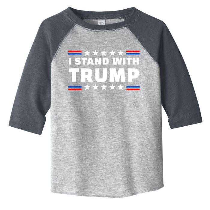 I Stand With Trump Pro Trump Supporter Free Trump Toddler Fine Jersey T-Shirt