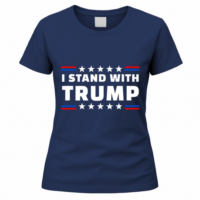 I Stand With Trump Pro Trump Supporter Free Trump Women's T-Shirt