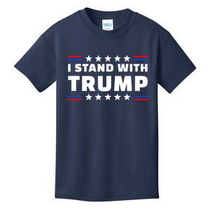 I Stand With Trump Pro Trump Supporter Free Trump Kids T-Shirt