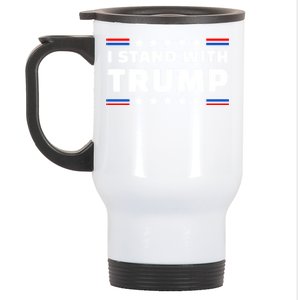 I Stand With Trump Pro Trump Supporter Free Trump Stainless Steel Travel Mug