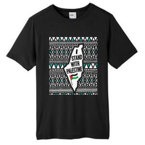 I Stand With Palestine Quote A Free Palestine Design Tall Fusion ChromaSoft Performance T-Shirt