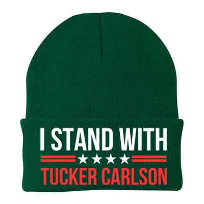 I Stand With Tucker Carlson Knit Cap Winter Beanie