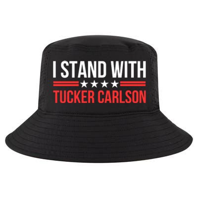 I Stand With Tucker Carlson Cool Comfort Performance Bucket Hat