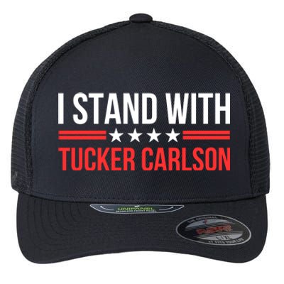 I Stand With Tucker Carlson Flexfit Unipanel Trucker Cap