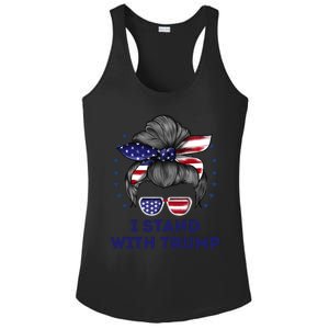 I Stand With Trump Ladies PosiCharge Competitor Racerback Tank