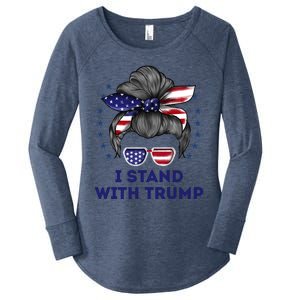 I Stand With Trump Women's Perfect Tri Tunic Long Sleeve Shirt