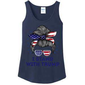 I Stand With Trump Ladies Essential Tank