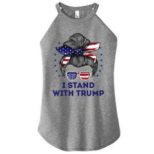 I Stand With Trump Women's Perfect Tri Rocker Tank